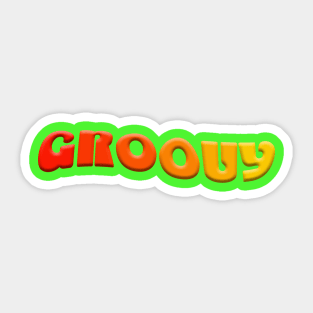 groovy Sticker